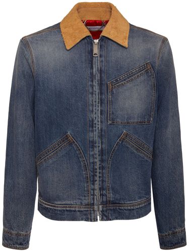 Cotton Denim Workwear Jacket - ALEXANDER MCQUEEN - Modalova