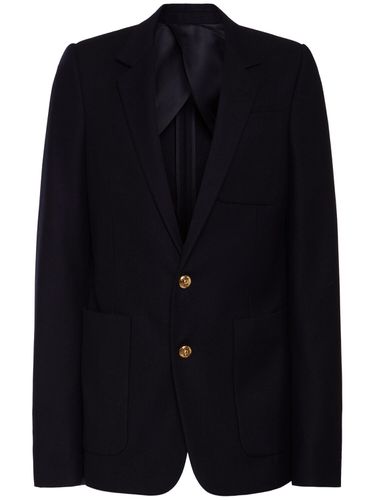 Wool Single Breasted Blazer - ALEXANDER MCQUEEN - Modalova