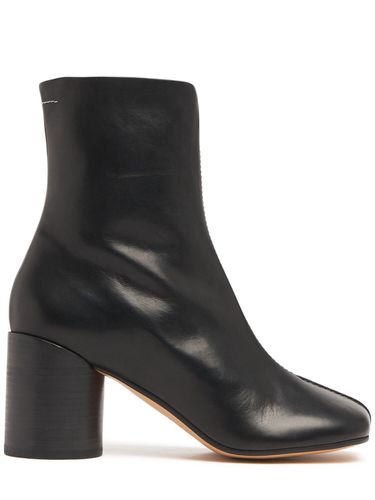 Mm Vegetable Tanned Leather Ankle Boot - MM6 MAISON MARGIELA - Modalova