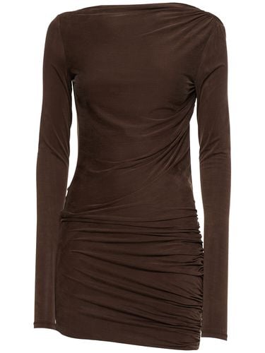 Sophie Suede-touch Jersey Mini Dress - THE ANDAMANE - Modalova