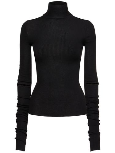 Olenka Cutout Rib Knit Sweater - ANN DEMEULEMEESTER - Modalova