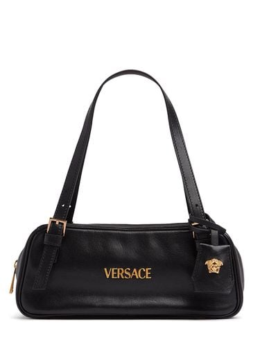 Borsa Versace Tag In Pelle - VERSACE - Modalova