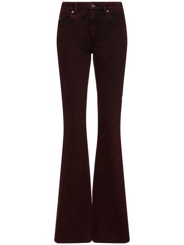 Denim Flared Pants - ALEXANDER MCQUEEN - Modalova