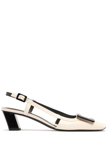 Mm Bv Optical Leather Slingbacks - ROGER VIVIER - Modalova