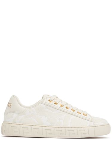 Sneakers Barocco In Cotone - VERSACE - Modalova