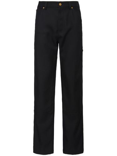 Cavallery Informal Wool Pants - VERSACE - Modalova