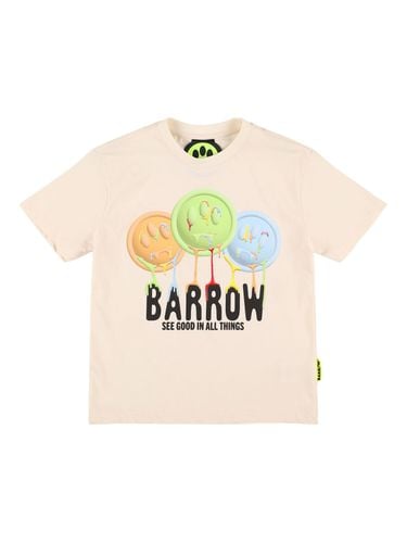 Camiseta De Jersey De Algodón Estampada - BARROW - Modalova