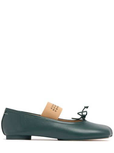 Mm Leather Ballerina Flats - MM6 MAISON MARGIELA - Modalova