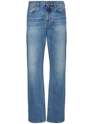 Stonewashed Denim Jeans - VERSACE - Modalova