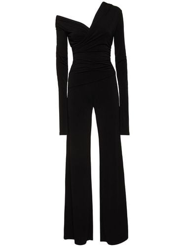 Tamara Draped Jersey Sablé Long Jumpsuit - THE ANDAMANE - Modalova