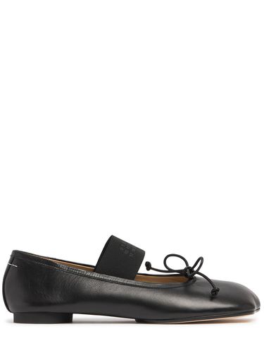 Mm Leather Ballerina Flats - MM6 MAISON MARGIELA - Modalova