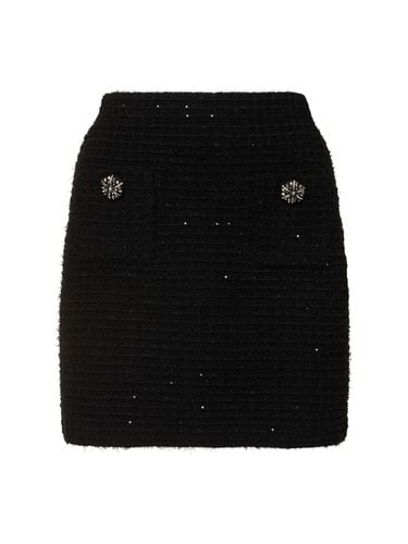 Textured Knit Mini Skirt - SELF-PORTRAIT - Modalova