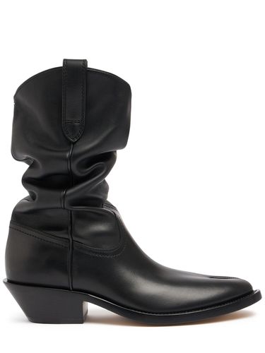 Mm Tabi Leather Western Ankle Boots - MAISON MARGIELA - Modalova