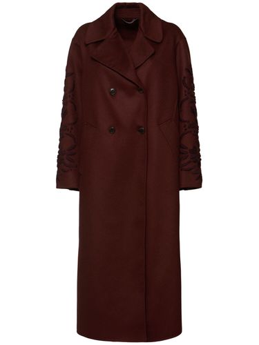 Double-breast Wool Long Coat - ERMANNO SCERVINO - Modalova