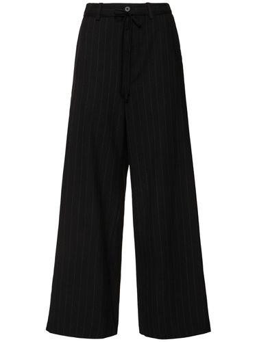 High Rise Wool Straight Pants - MIHARA YASUHIRO - Modalova