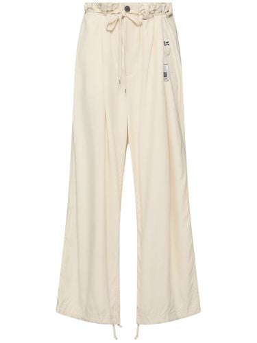 Gathered Viscose Wide Pants - MIHARA YASUHIRO - Modalova