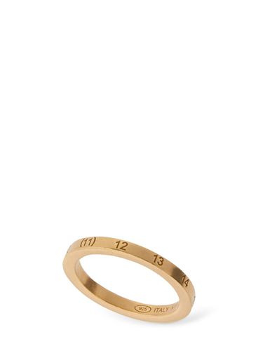 Number Logo Thin Silver Ring - MAISON MARGIELA - Modalova