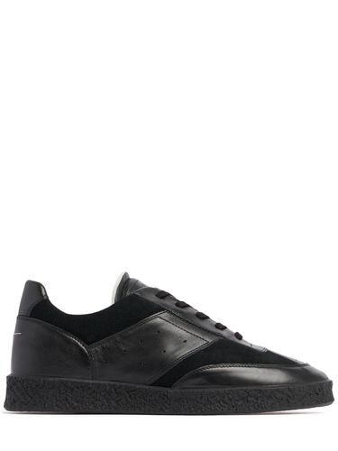 Leather Low Top Sneakers - MM6 MAISON MARGIELA - Modalova