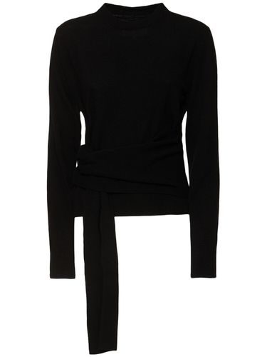 Wool Blend Crewneck Sweater - MM6 MAISON MARGIELA - Modalova