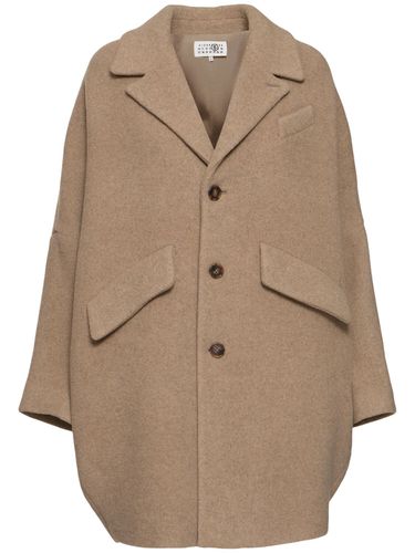 Wool Blend Felt Coat - MM6 MAISON MARGIELA - Modalova