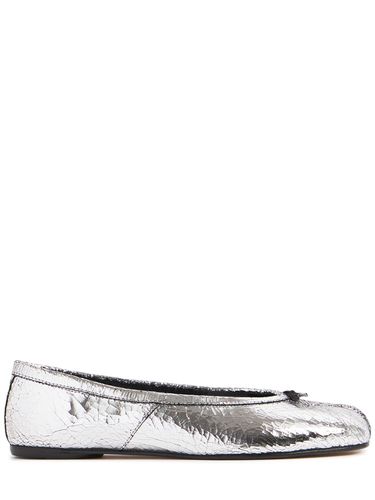 Mm Tabi Cracklé Leather Ballerina Flat - MAISON MARGIELA - Modalova