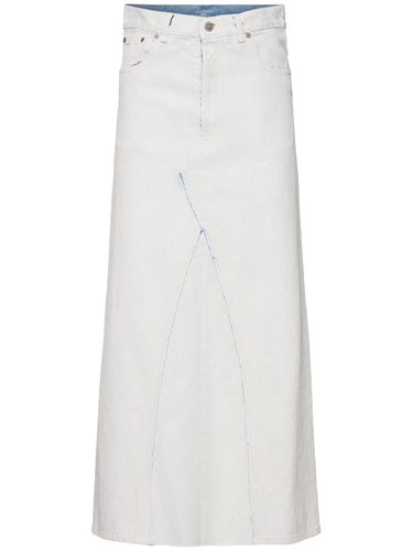 Coated Denim Long Skirt - MAISON MARGIELA - Modalova