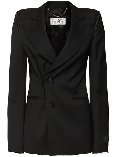 Viscose Blend Tailoring Blazer - MM6 MAISON MARGIELA - Modalova