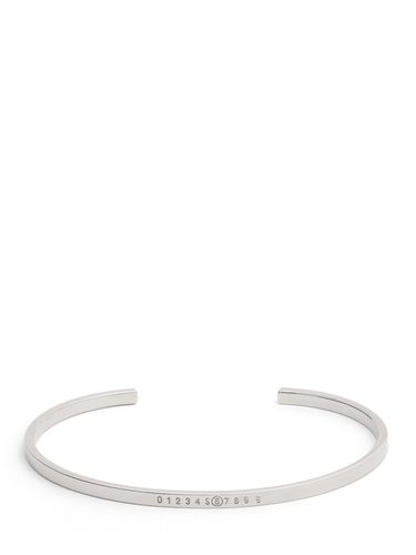 Mm6 Logo Slim Cuff Bracelet - MM6 MAISON MARGIELA - Modalova