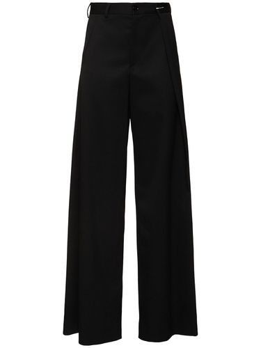 Wool Blend Asymmetric Pants - MM6 MAISON MARGIELA - Modalova