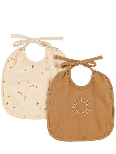 Set Of 2 Cotton Bibs - QUINCY MAE - Modalova