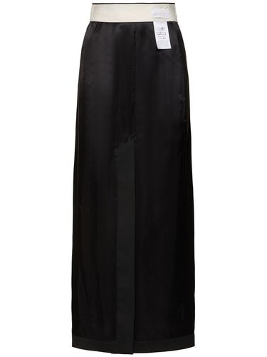 Viscose Satin Long Skirt - MM6 MAISON MARGIELA - Modalova