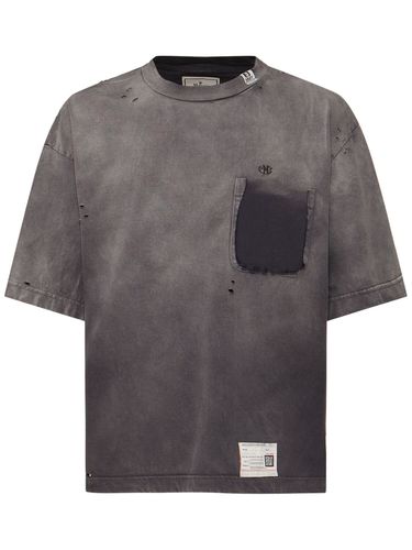 Sun Distressed Cotton Hoodie - MIHARA YASUHIRO - Modalova