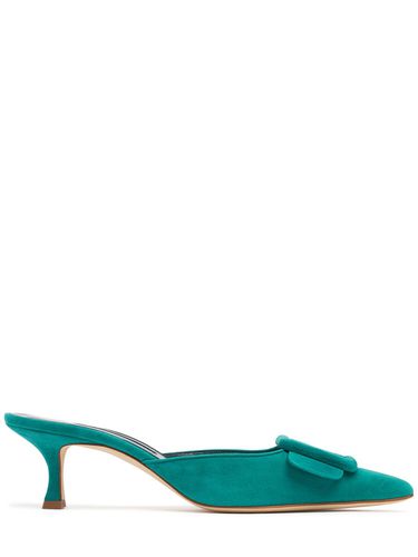 Mm Maysale Suede Mules - MANOLO BLAHNIK - Modalova