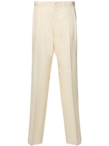 Mohair & Silk High Rise Straight Pants - MAISON MARGIELA - Modalova