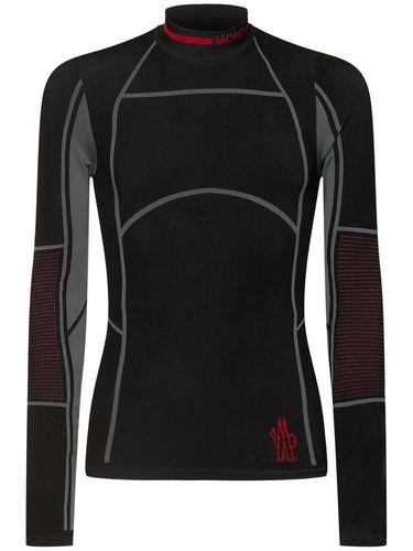 Performance Tech Long Sleeve Ski T-shirt - MONCLER GRENOBLE - Modalova