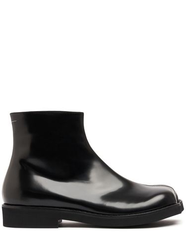 Leather Ankle Boots - MM6 MAISON MARGIELA - Modalova