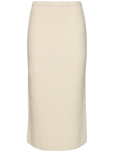 Wool & Cashmere Knit Midi Skirt - THEORY - Modalova