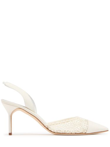 Mm Capsli Lace Slingbacks - MANOLO BLAHNIK - Modalova