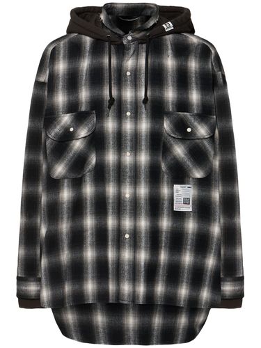 Plaid Cotton Hoodie - MIHARA YASUHIRO - Modalova