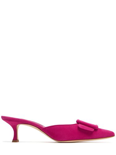 Mm Maysale Suede Mules - MANOLO BLAHNIK - Modalova