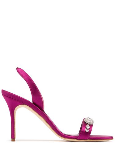 Mm Lamisan Satin Sandals - MANOLO BLAHNIK - Modalova