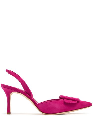 Mm Maysli Suede Slingbacks - MANOLO BLAHNIK - Modalova