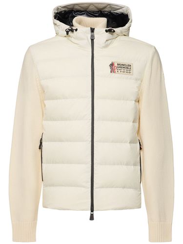 Piumino Cardigan In Lana E Nylon Con Zip - MONCLER GRENOBLE - Modalova