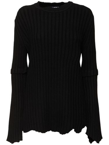 Rib Knit Wool Top - HELMUT LANG - Modalova