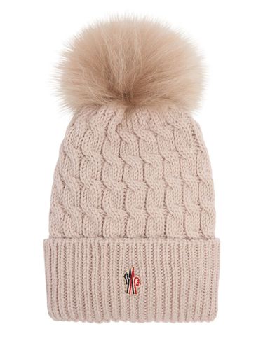 Virgin Wool Beanie W/ Pompom - MONCLER GRENOBLE - Modalova