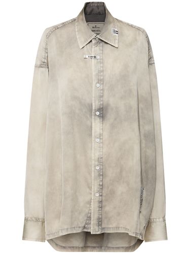 Cotton Blend Satin Shirt - MIHARA YASUHIRO - Modalova