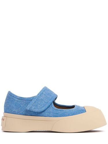 Mm Hohe Mary Jane-sneakers Aus Denim „pablo“ - MARNI - Modalova