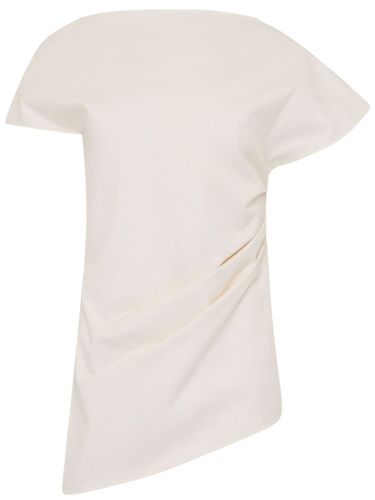 Asymmetric Draped Cotton Top - JW ANDERSON - Modalova