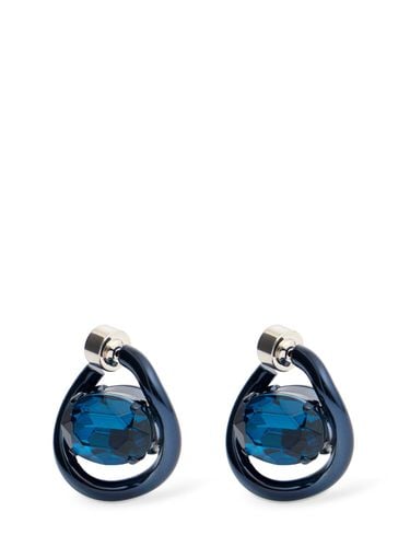 Crystal Stone Hoop Earrings - MARNI - Modalova