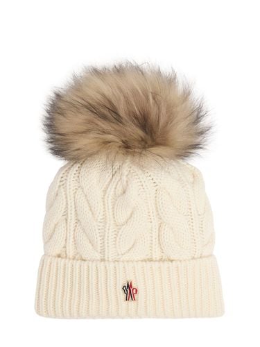 Cappello Beanie In Misto Lana Vergine / Pompom - MONCLER GRENOBLE - Modalova